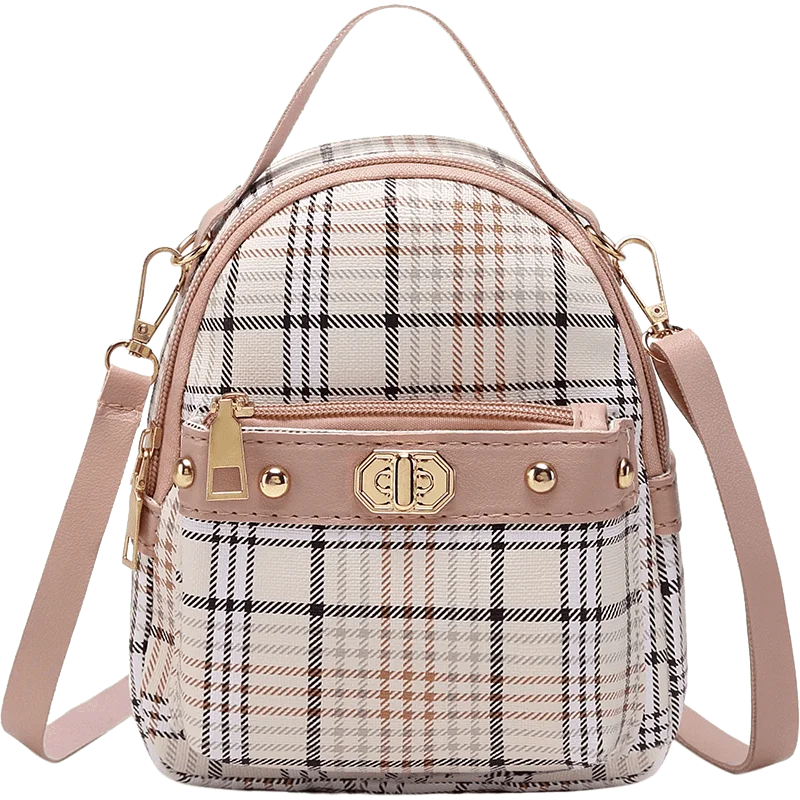 Stylish Mini Backpack for Girls, PU School Bag