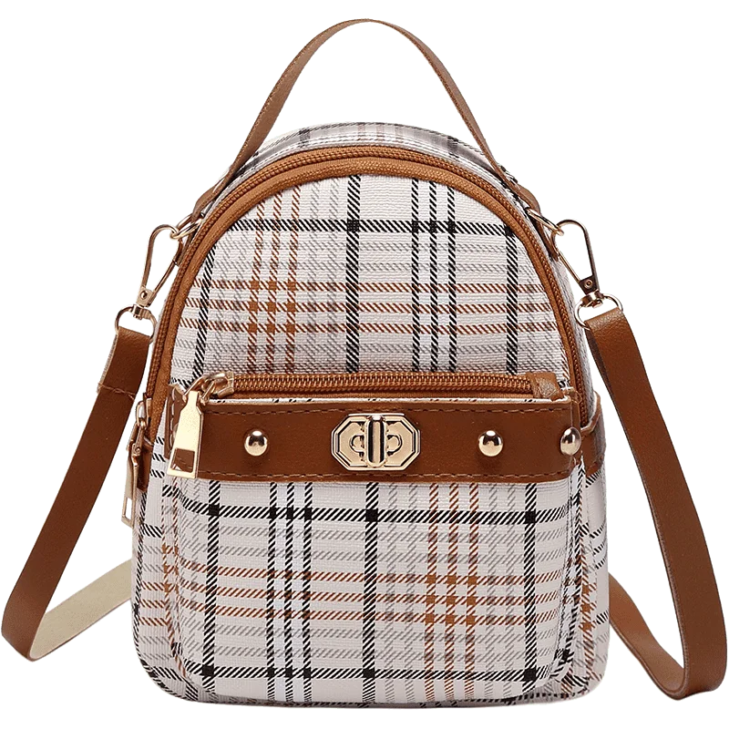 Stylish Mini Backpack for Girls, PU School Bag