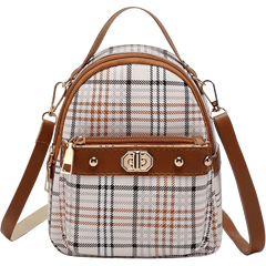 Stylish Mini Backpack for Girls, PU School Bag