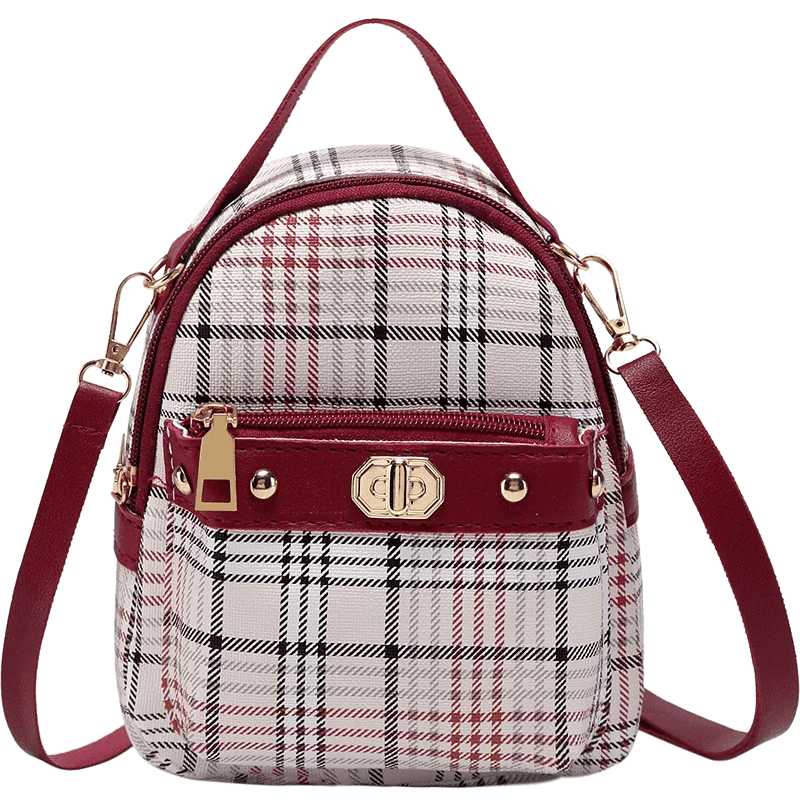 Stylish Mini Backpack for Girls, PU School Bag