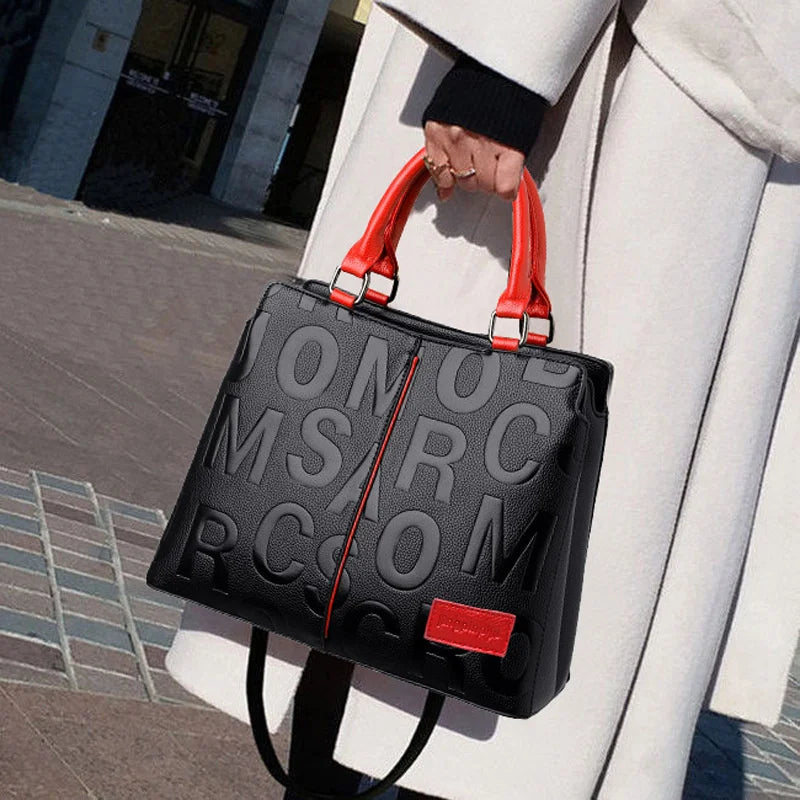 Stylish Handbag with Large Capacity - Net Red