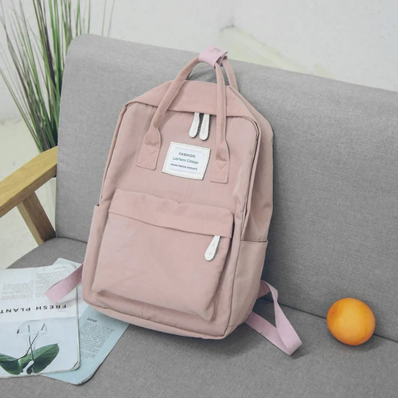 Japanese College Style Nylon Backpack