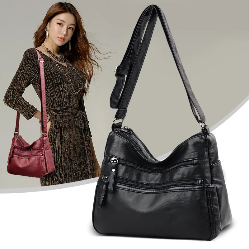 Summer Cross Bags Lady Bag Large Capacity Messenger Bag Multi-Pocket Handbag