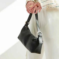 Vintage Underarm Bag Soft PU Leather Shoulder Bag Female Casual Tote Bags