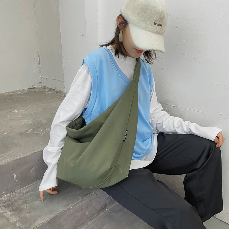 Large Capacity Waterproof Nylon Shoulder Bag