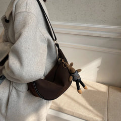 Western Style Women's Shoulder Bag Autumn Winter Texture Messenger Dumpling Bag