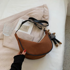 Western Style Women's Shoulder Bag Autumn Winter Texture Messenger Dumpling Bag