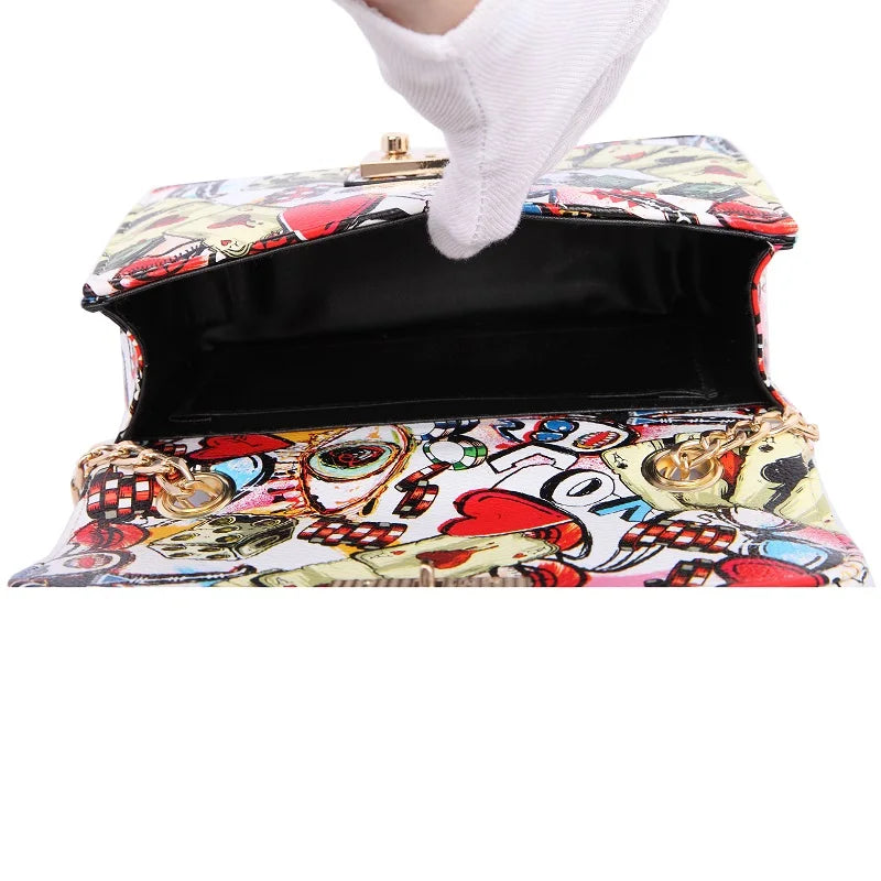 Summer Graffiti Ladies Handbags Mini Bag Women Messenger Bags for Women