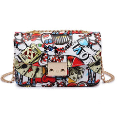 Summer Graffiti Ladies Handbags Mini Bag Women Messenger Bags for Women