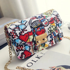 Summer Graffiti Ladies Handbags Mini Bag Women Messenger Bags for Women