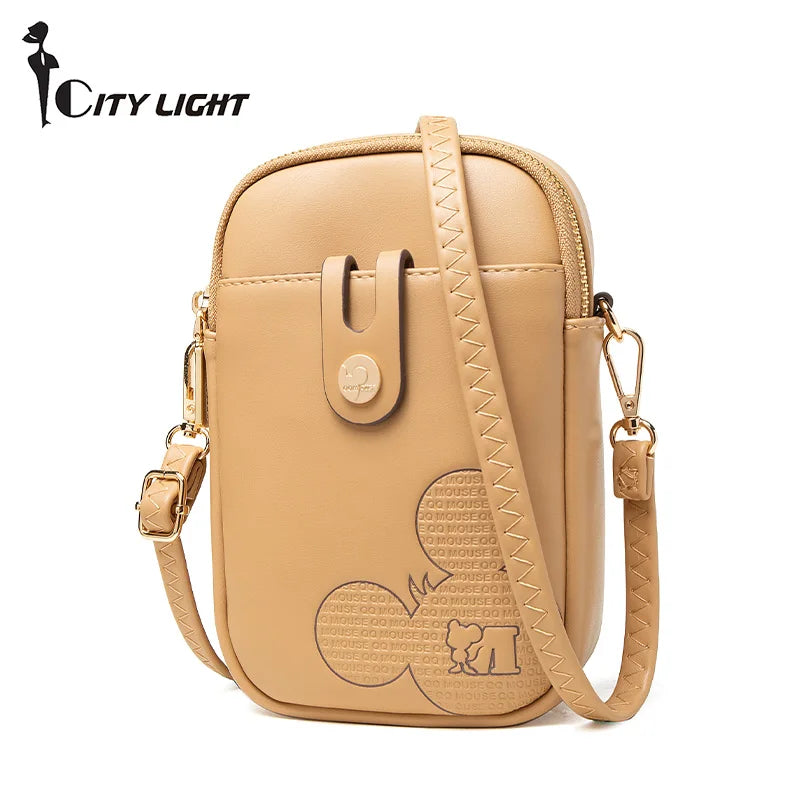 Women Casual Mini Bag Cell Phone Package Cartoon Small Crossbody Bags