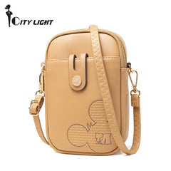 Women Casual Mini Bag Cell Phone Package Cartoon Small Crossbody Bags