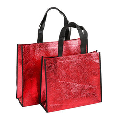 Women Handbag Laser Fabric Non-woven Shoulder Bag Lady Single Casual Shopping