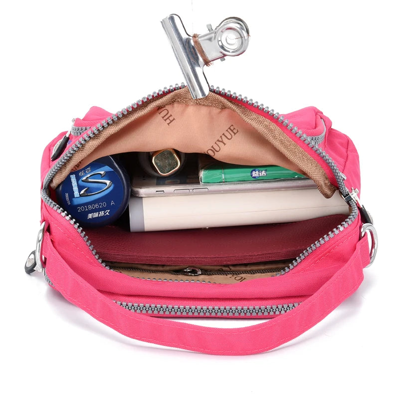 Nylon Women Messenger Bag Waterproof Shoulder Crossbody Handbag