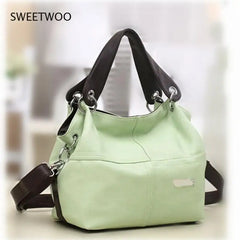Women Messenger Bucket Bags Pu Leather Small Shoulder Ladies Girls Handbags