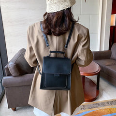 Women Mini Back Pack Travel High Bookbag School Bags for Teenage Girls PU Leathe