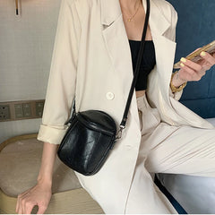 Women Shoulder Bag Casual Tote Outdoor Leather Handbag Zipper Messenger