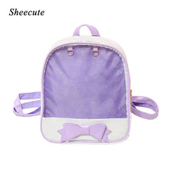 Women's School Bag for Teenage Girls Waterproof Leather Backpack