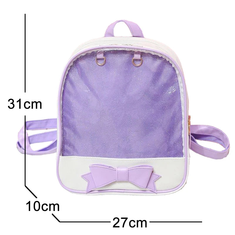 Women's School Bag for Teenage Girls Waterproof Leather Backpack