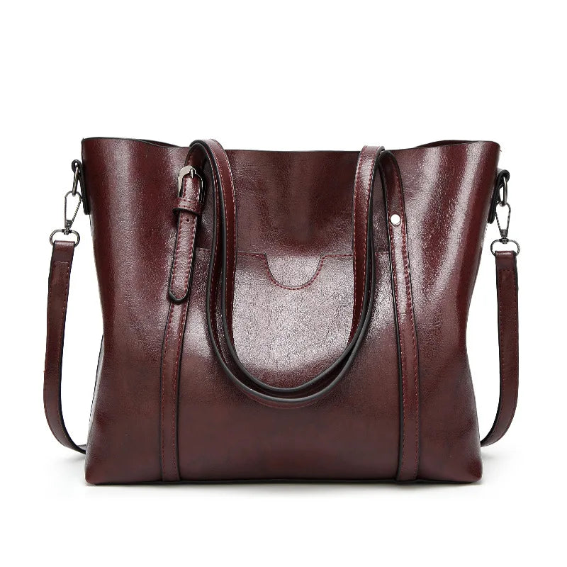Women's Oil Leather Crossbody Bag Handbag Shoulder Messenger Tote Satchel Purse