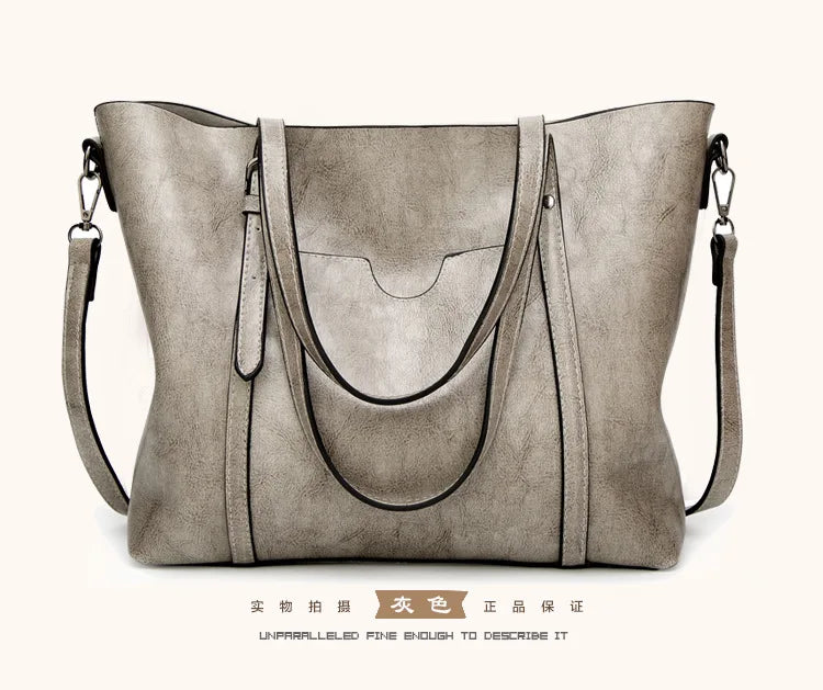 Women's Oil Leather Crossbody Bag Handbag Shoulder Messenger Tote Satchel Purse