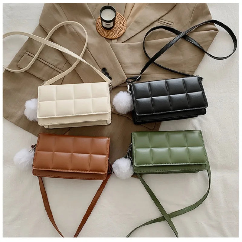 PU Leather Shoulder Bag Handle Women's Hand Bag