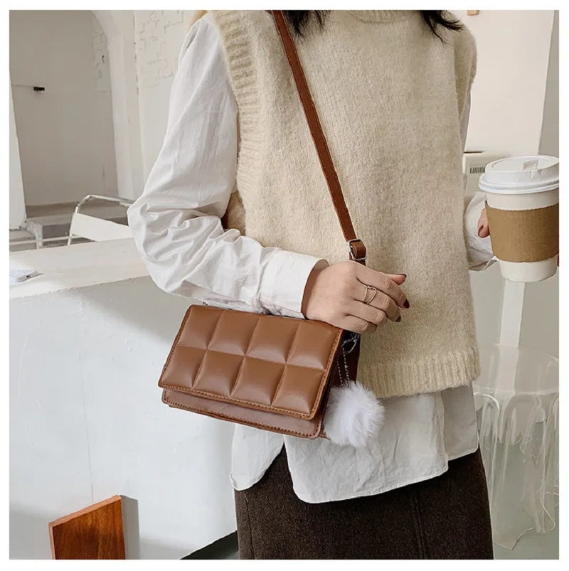 PU Leather Shoulder Bag Handle Women's Hand Bag