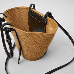 Women's Straw Shoulder Bag Shopper Knitting Beach Summer Handbags