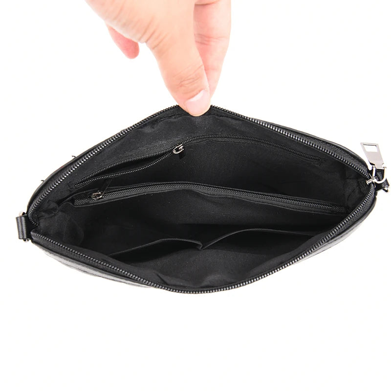 Autumn Solid Shoulder Handbags Female Travel Cross Body Bag Small PU Leather