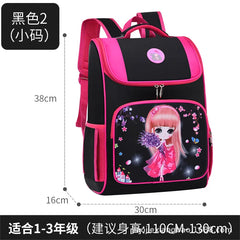 Princess Cartoon Kids Backpack Girls School Bags Orthopedic Schoolbag