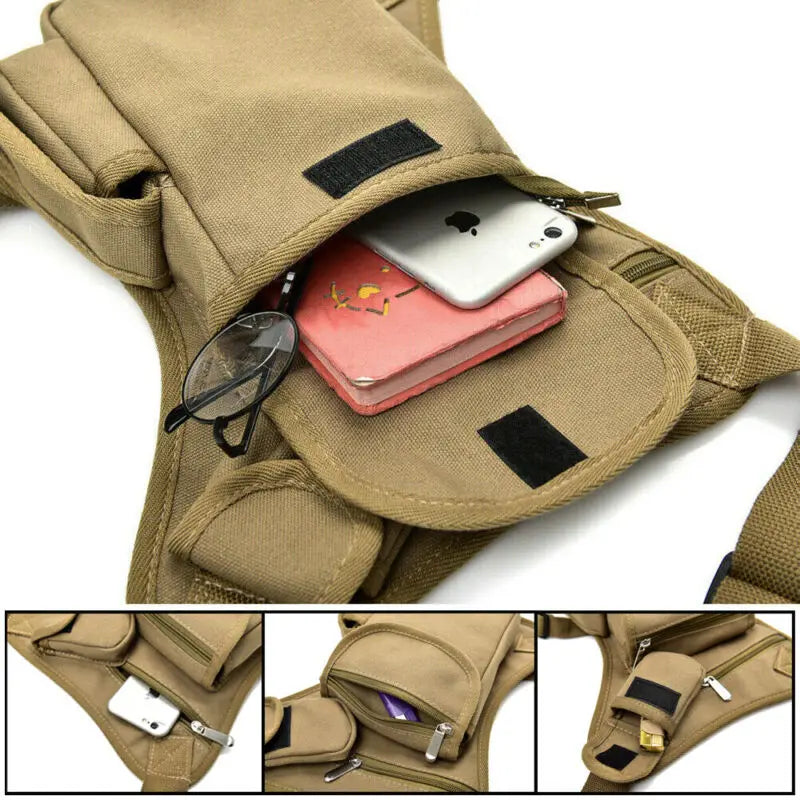 Tactical Shoulder Waist Fanny Pack Pouch Bum Bag Camping Hiking Outdoor