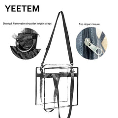 Pvc Women Shoulder Bag Transparent Solid Slung Shoulder Bag