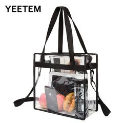Pvc Women Shoulder Bag Transparent Solid Slung Shoulder Bag