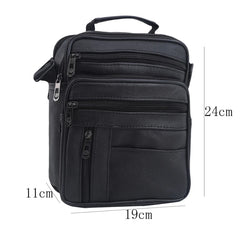 Men's Casual Leather Shoulder Messenger Bag Cross-body Tote