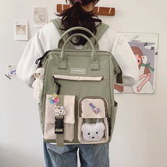 Multifunctional School Bag Backpack for Women Teenage Girl