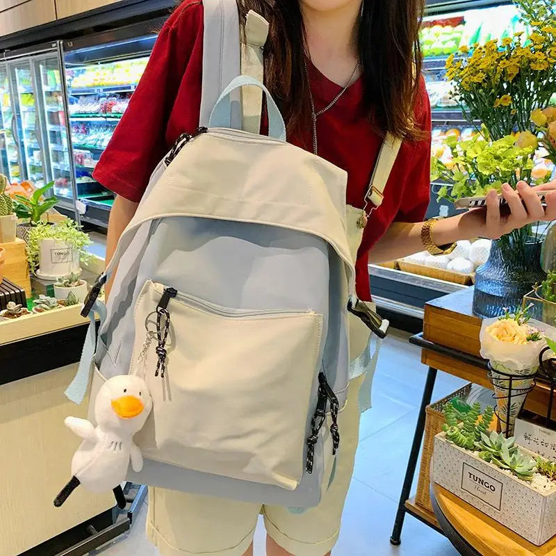 Large Capacity Schoolbag for Female Junior High Students