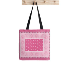 Green Bandana Pattern Print Tote Bag Women Harajuku Shopper Handbag