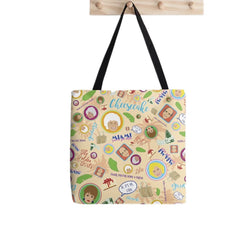 Golden Girls Pattern Tote Bag Harajuku Shopper Handbag Lady Canvas Bag