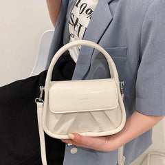 Leather Dumpling Pack Crossbody Bag Chain Handle Tote