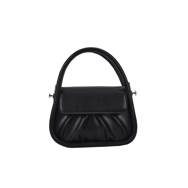 Leather Dumpling Pack Crossbody Bag Chain Handle Tote