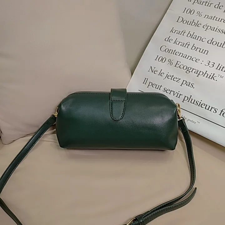 Solid Women PU Leather Crossbody Bags Female Daily Bag Purses