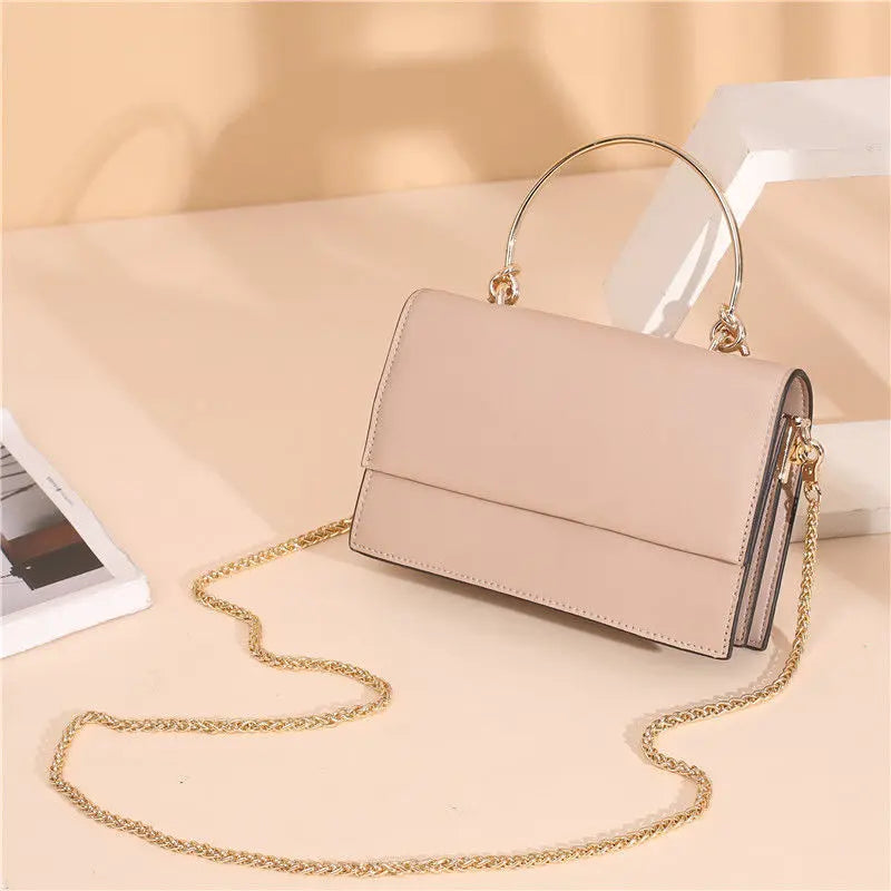 Small Cow Leather Shoulder Bag Women Handbags Crossbody Bags