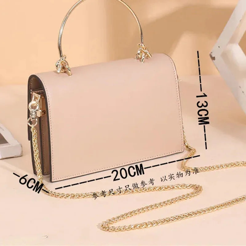 Small Cow Leather Shoulder Bag Women Handbags Crossbody Bags