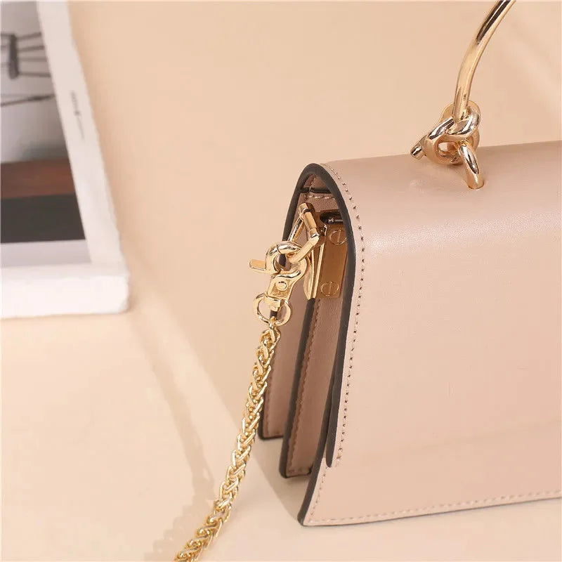 Small Cow Leather Shoulder Bag Women Handbags Crossbody Bags