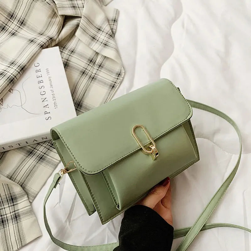Spring Soft Leather Shoulder Bag for Women and Crossbody Purse