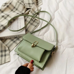 Spring Soft Leather Shoulder Bag for Women and Crossbody Purse