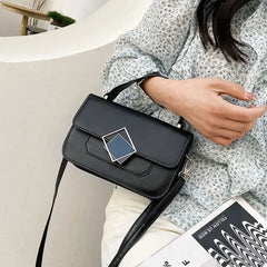 Spring Soft Leather Crossbody Bag Square Small Purse