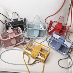 Women's Square PVC Shoulder Bag Sweet Lady Bag