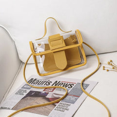 Women's Square PVC Shoulder Bag Sweet Lady Bag