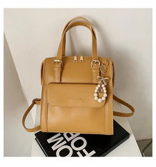 Spring Women Backpack Female Soft Leather School Bags For Teenage Girl